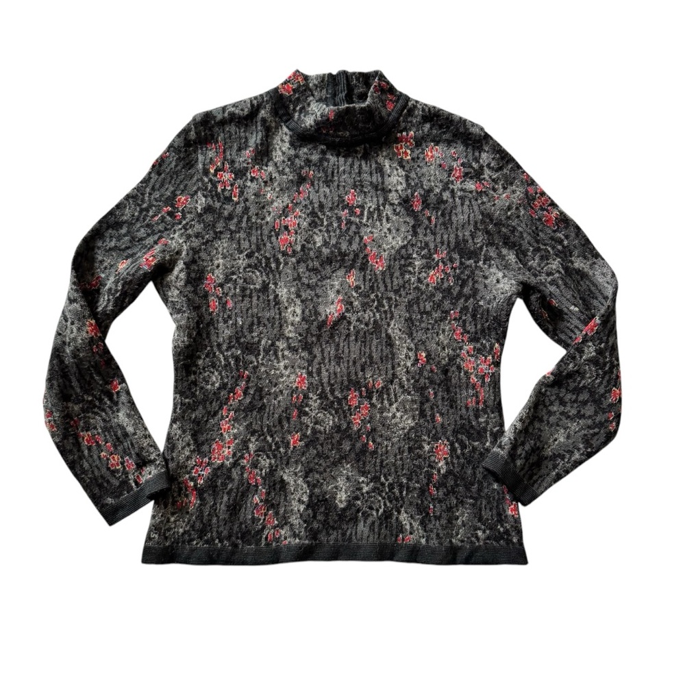 Vintage 80s/90s sweater, mock turtleneck,